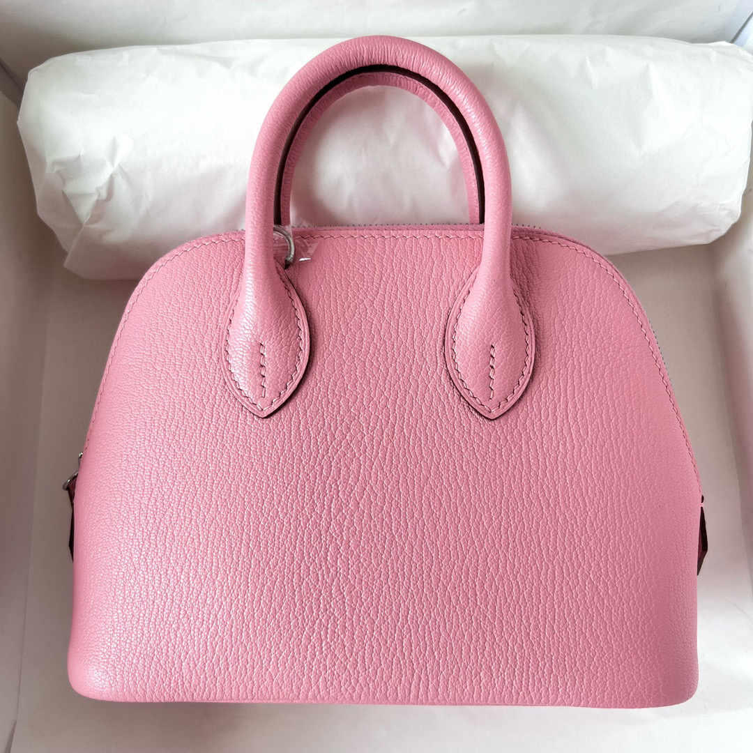 愛馬仕 Hermès 1923 Bolide Mini Chevre Mysore 1Q Rose Confetti