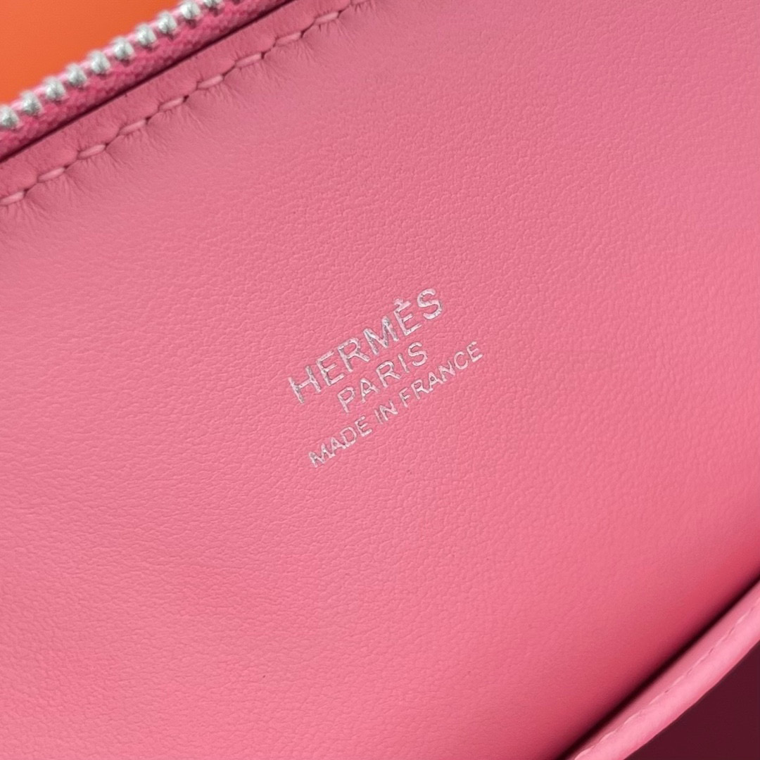 愛馬仕 Hermès 1923 Bolide Mini Chevre Mysore 1Q Rose Confetti