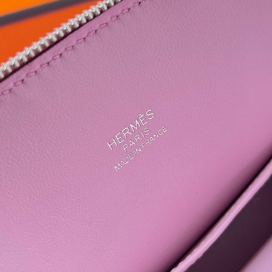 愛馬仕保齡球包介紹 Hermès 1923 Bolide Mini Chevre Mysore X9 Mauve Sylvestre