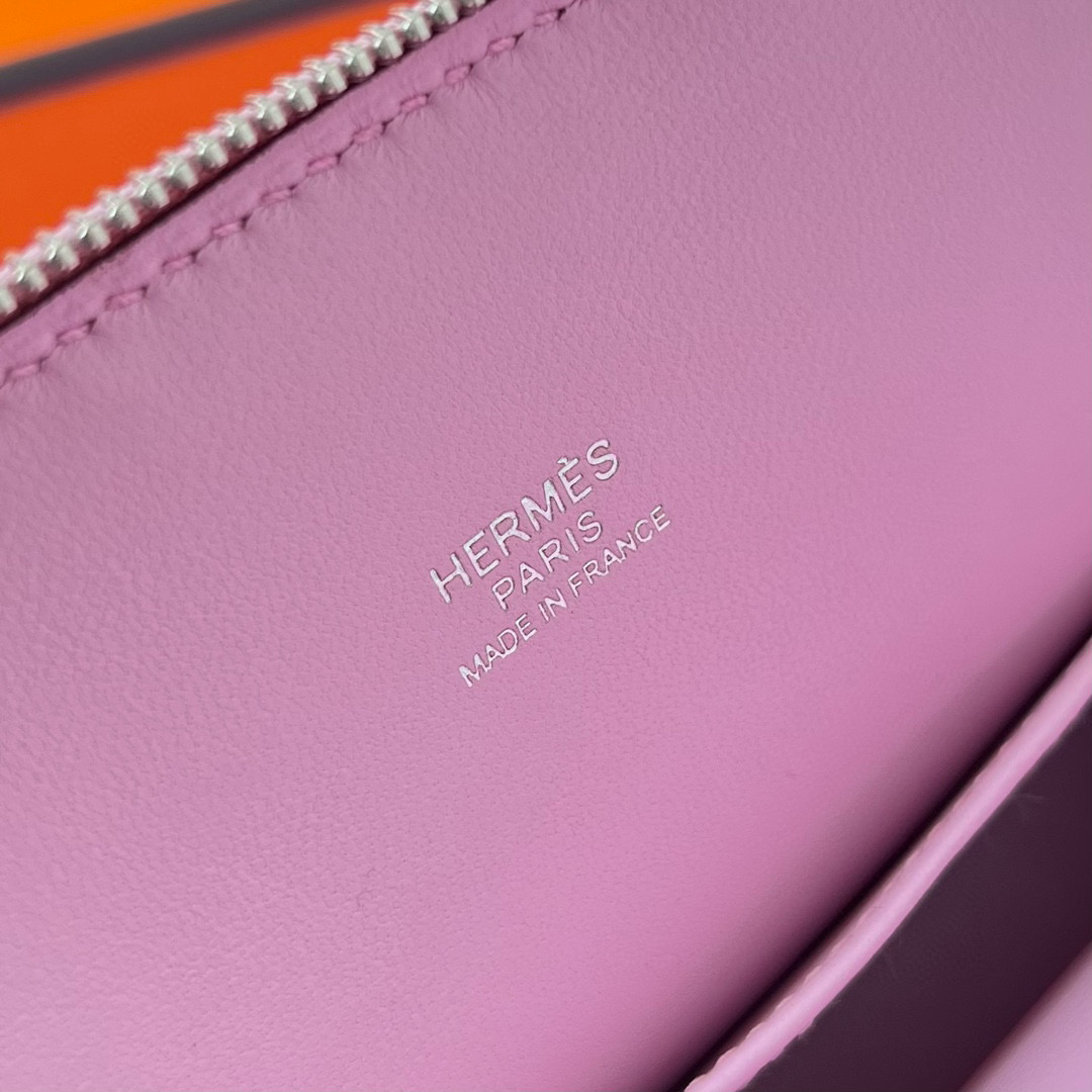 愛馬仕保齡球包介紹 Hermès 1923 Bolide Mini Chevre Mysore X9 Mauve Sylvestre