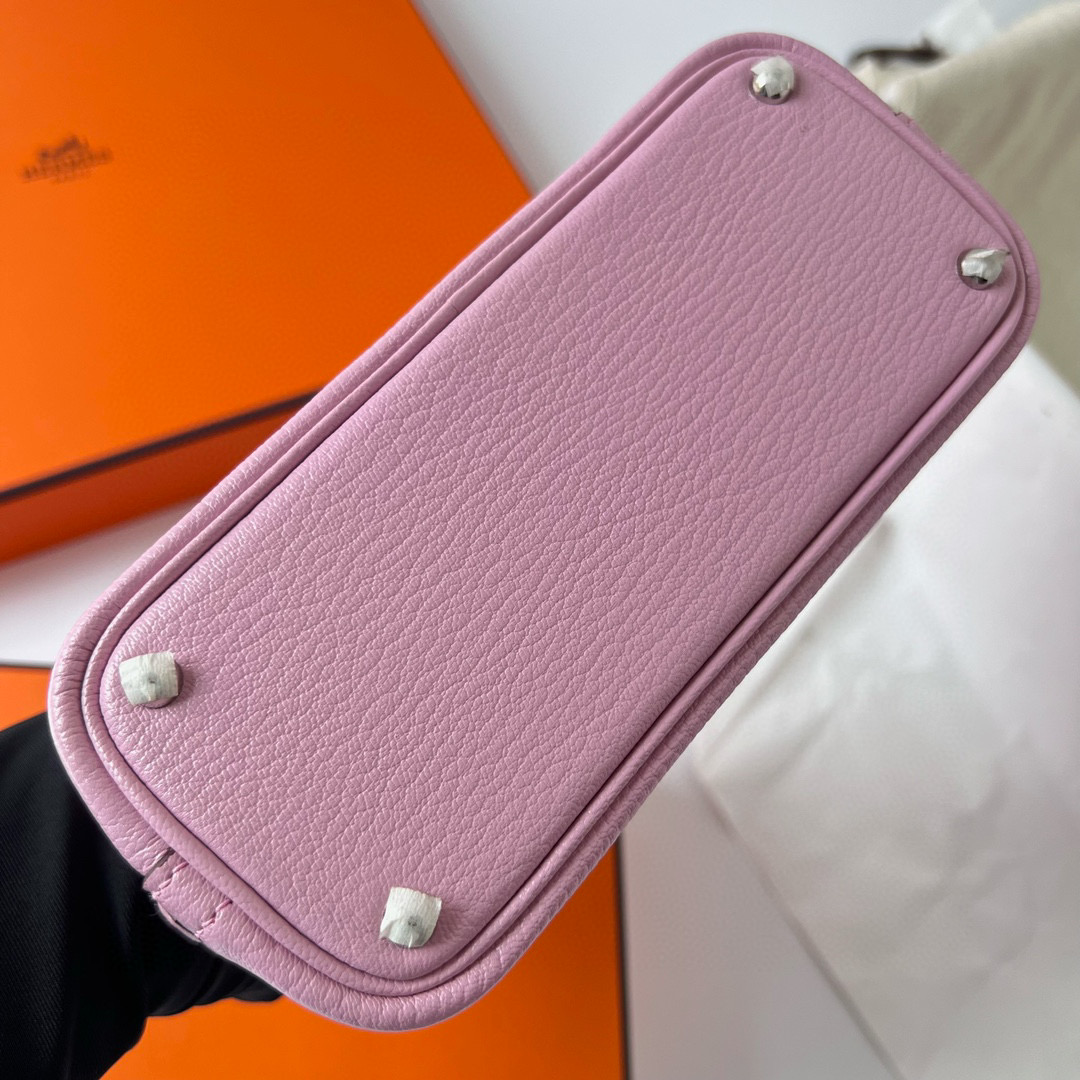 愛馬仕保齡球包介紹 Hermès 1923 Bolide Mini Chevre Mysore X9 Mauve Sylvestre