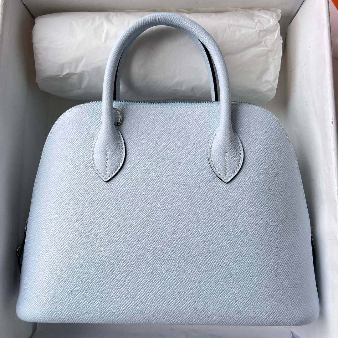 愛馬仕保齡球包啥時上市 Hermès 1923 Bolide 25 Epsom T0 Blue Brume