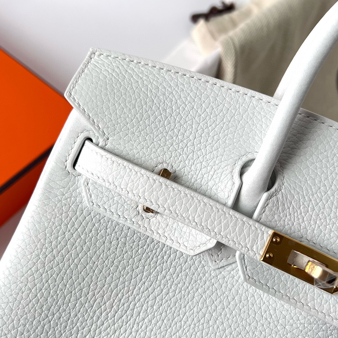 台灣愛馬仕柏金包25價格Hermès Birkin 25 Clemence Pure white GHW