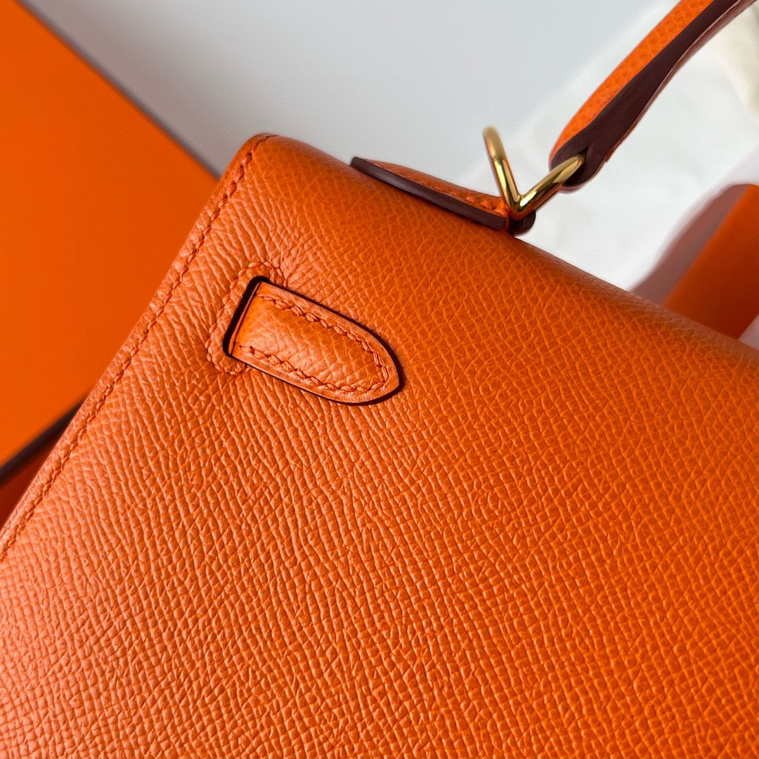 Hermes Kelly 25 price Sellier Epsom Orange Golden Hardware