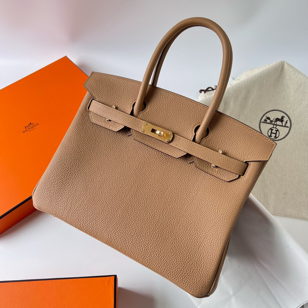 臺灣愛馬仕柏金包30寸價格 Hermes Birkin 30 Togo 0M Chai 瑪薩拉茶色