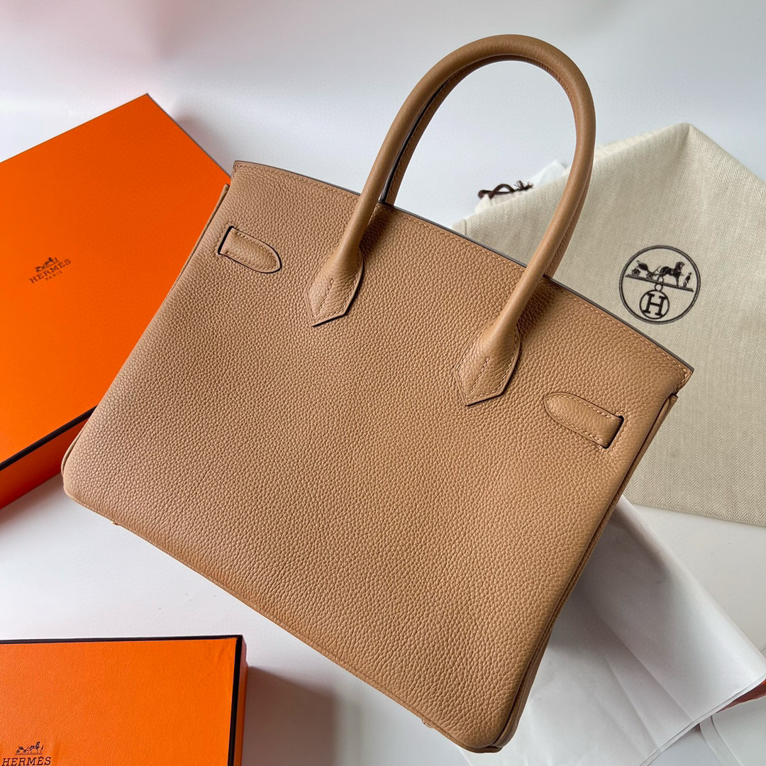 臺灣愛馬仕柏金包30寸價格 Hermes Birkin 30 Togo 0M Chai 瑪薩拉茶色