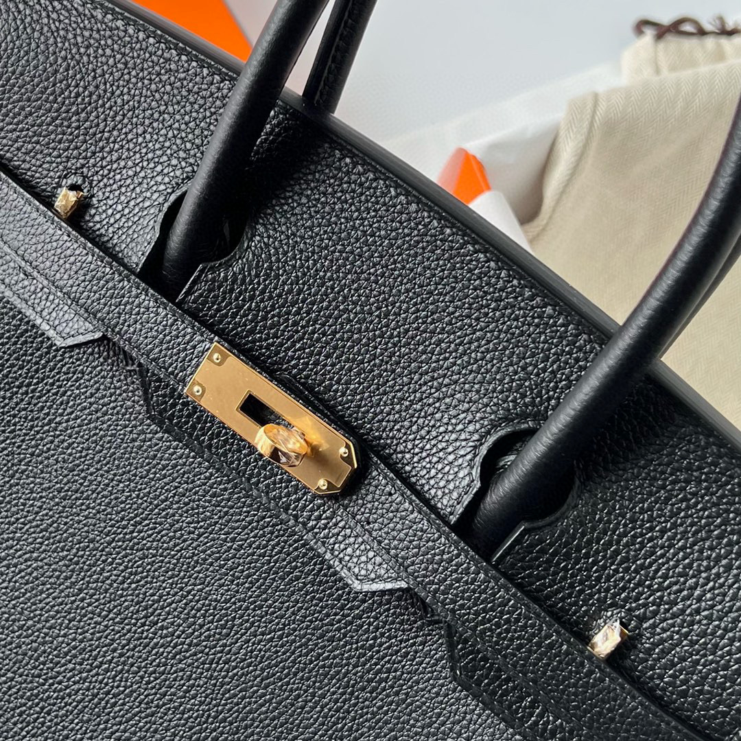 愛馬仕包包怎麼買 Hermes Birkin 30 Togo 黑色内拼金棕色 Golden Hardware