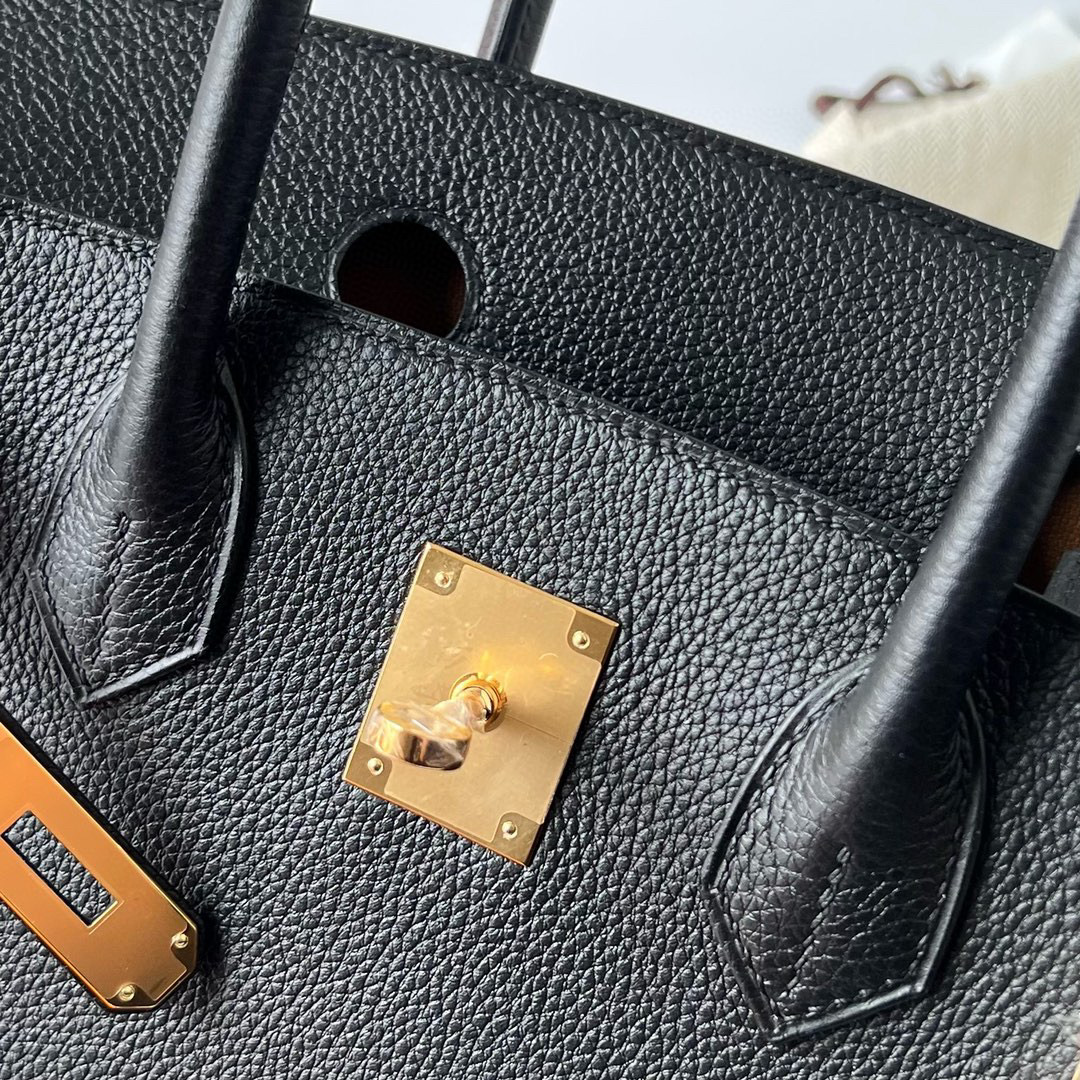 愛馬仕包包怎麼買 Hermes Birkin 30 Togo 黑色内拼金棕色 Golden Hardware