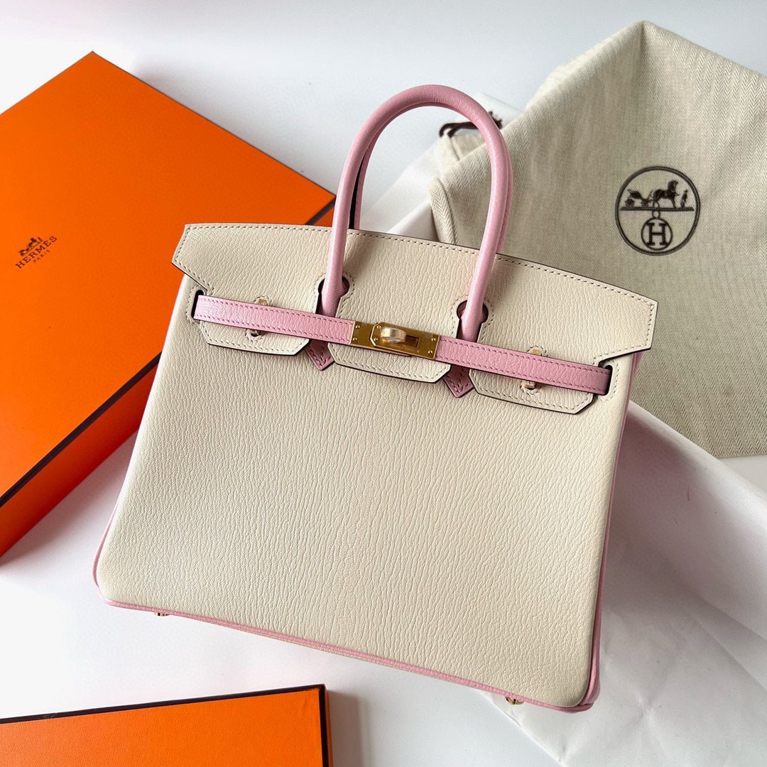 臺灣如何買到愛馬仕柏金包 Hermes Birkin 25 Chevre Nata/Rose Sakura