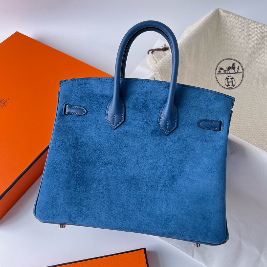 如何買到愛馬仕柏金包 Hermes Birkin 25 Grizzly Swift O8 Bleu Royal Silver Hardware