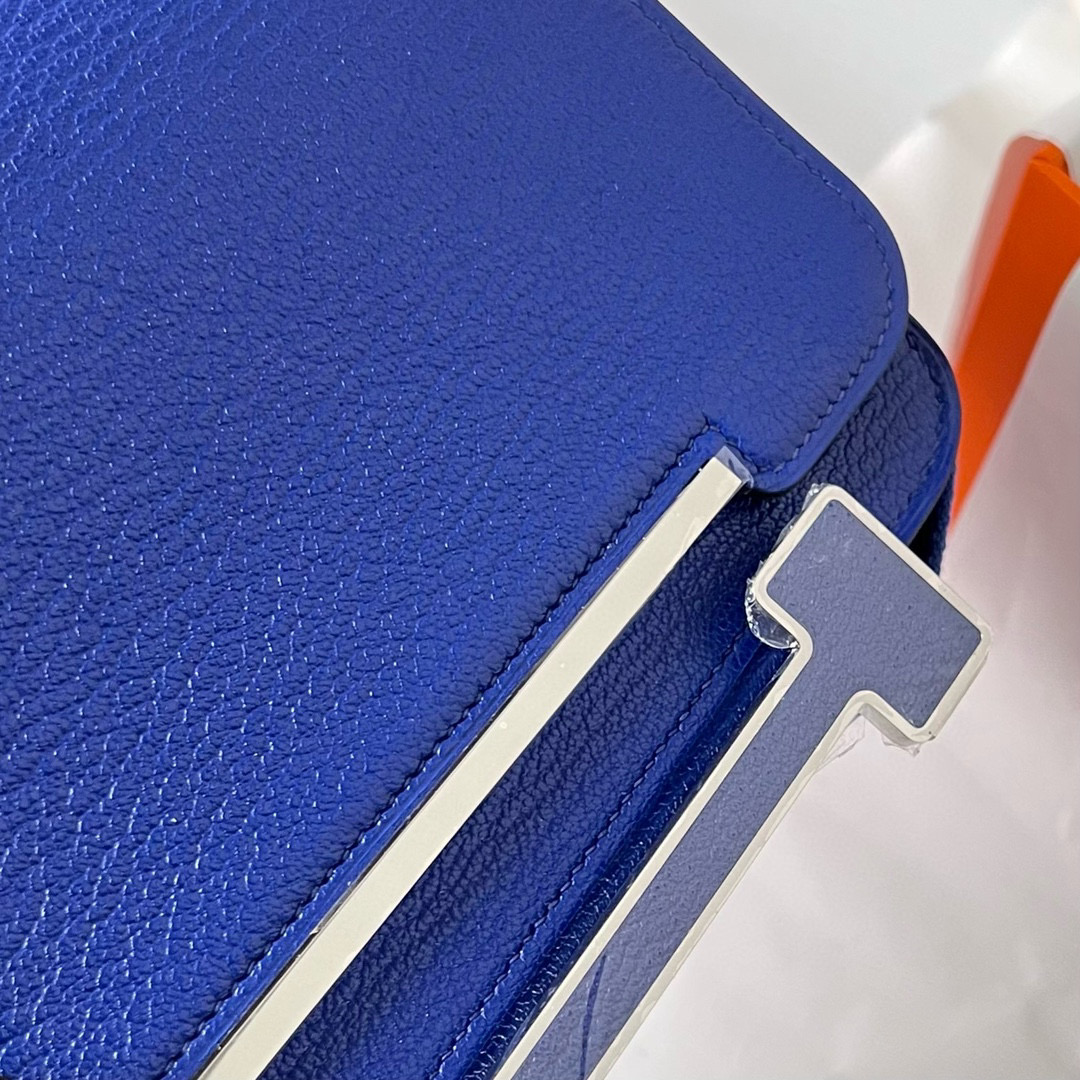 愛馬仕木屐包什麼時候上市的 Hermès Geta Bag Chevre 7T Blue electric