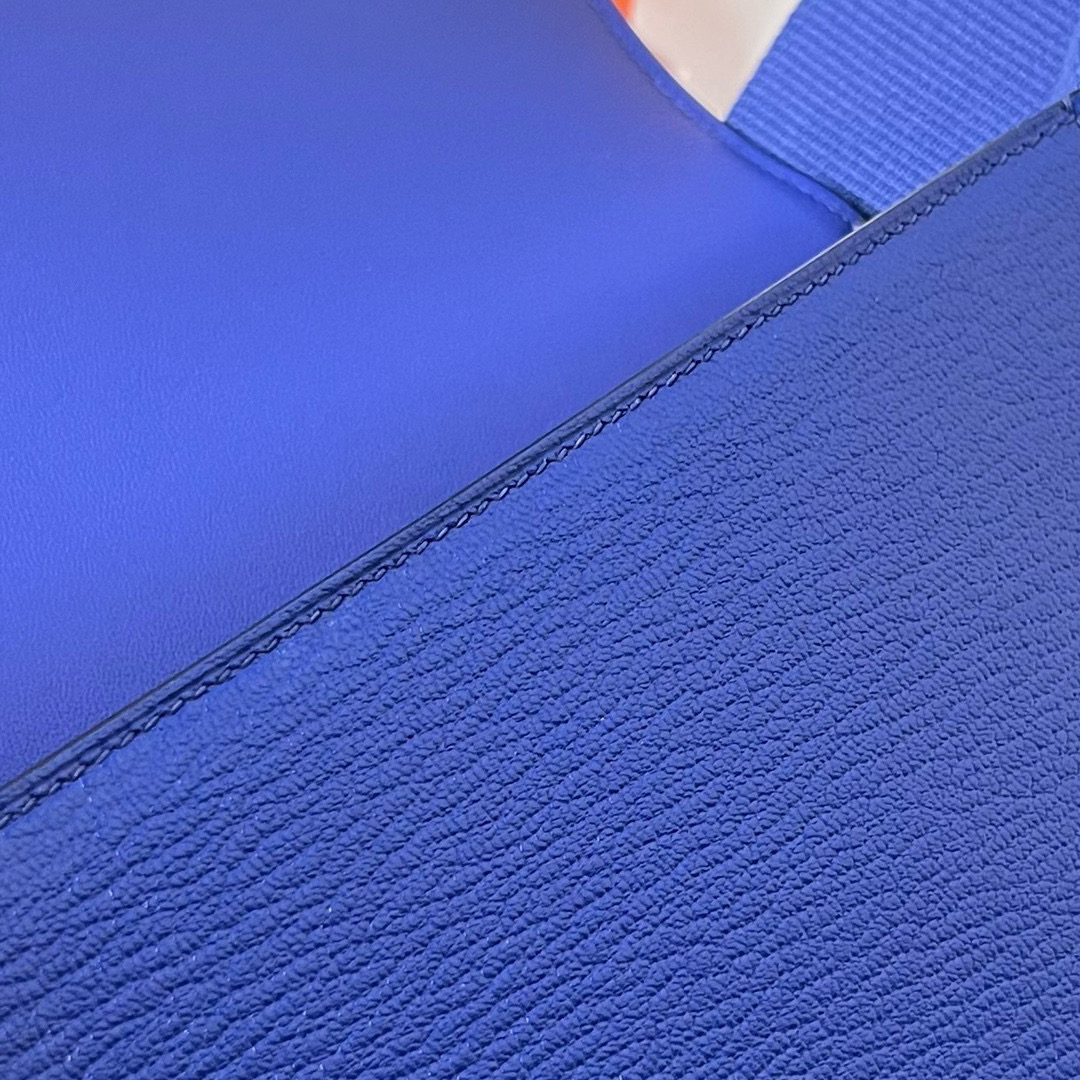 愛馬仕木屐包什麼時候上市的 Hermès Geta Bag Chevre 7T Blue electric