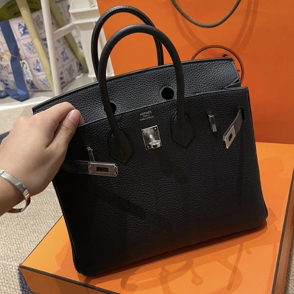 愛馬仕鉑金包使用方法 Hermès Birkin 25 3Y Caban Togo Silver Hardware