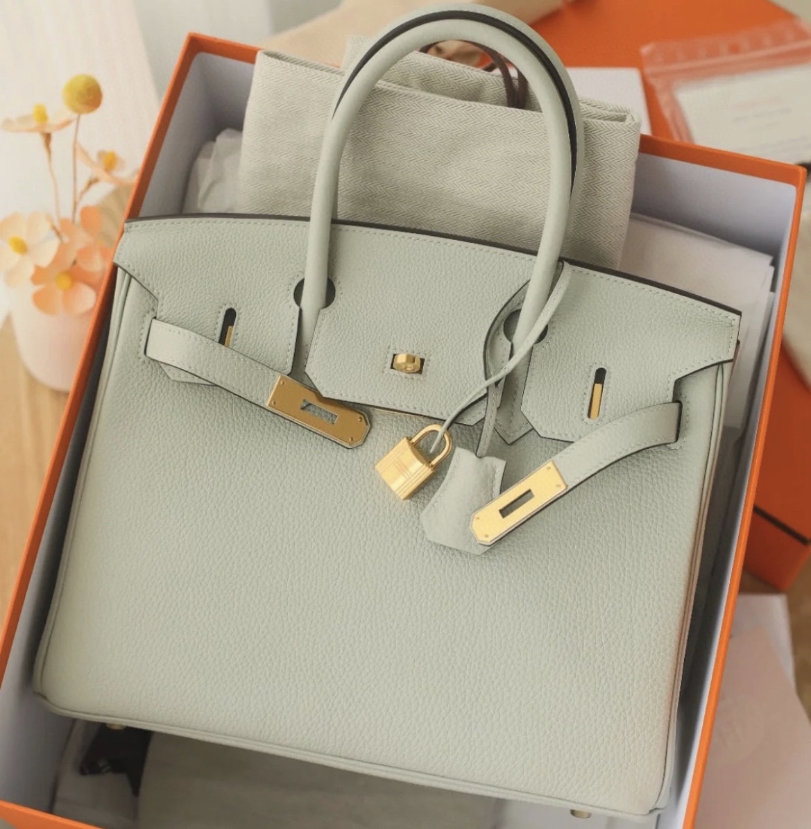 愛馬仕包鉑金包介紹繫列 Hermès Birkin 30 Togo 0W gris neve