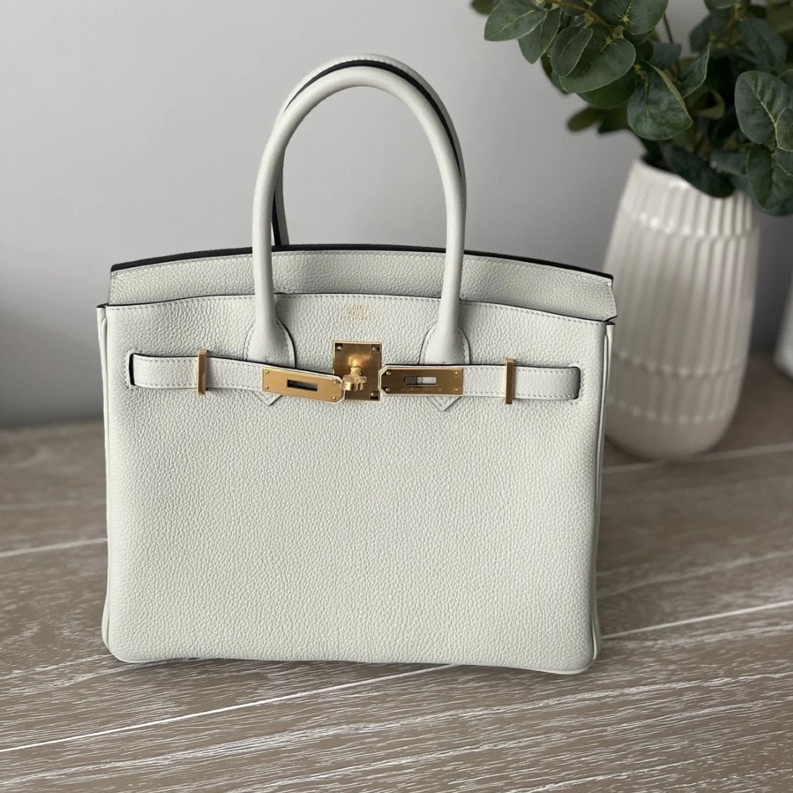 愛馬仕包鉑金包介紹繫列 Hermès Birkin 30 Togo 0W gris neve