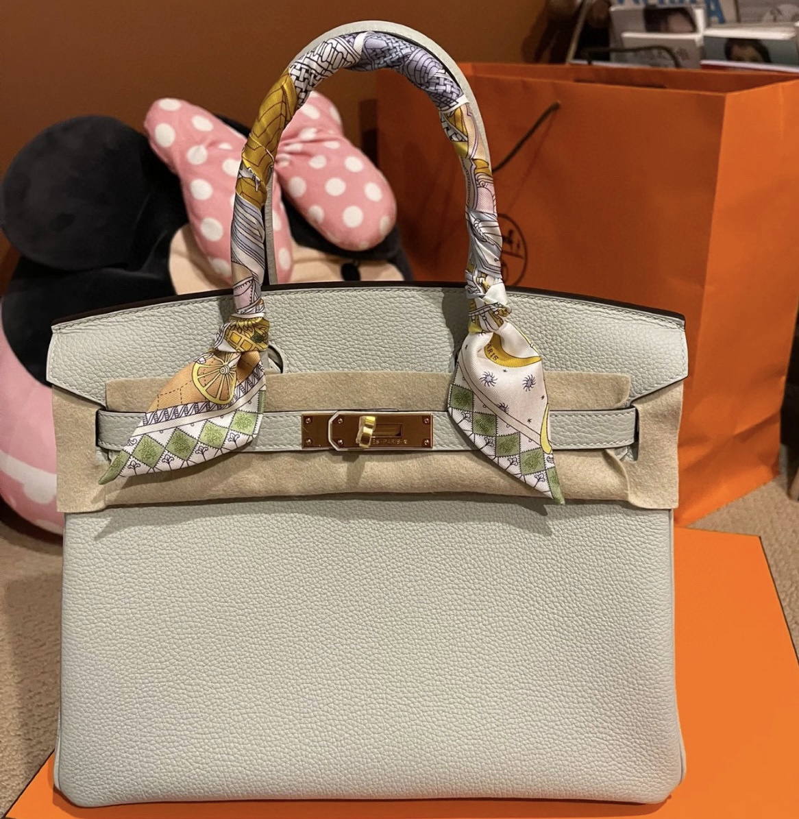 愛馬仕包鉑金包介紹繫列 Hermès Birkin 30 Togo 0W gris neve