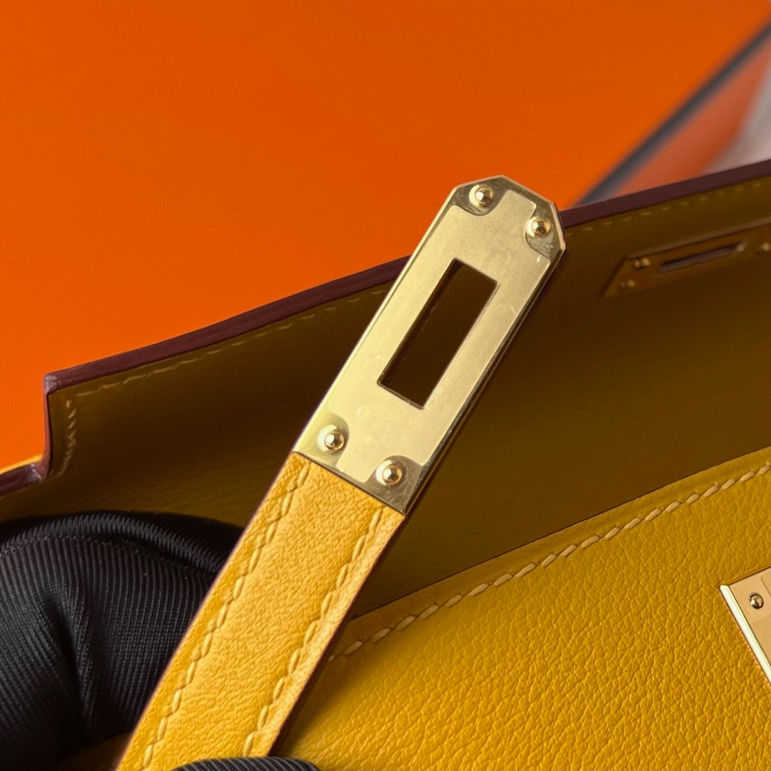 愛馬仕凱莉包多少錢一個正品? Hermès Mini Kelly Pochette Swift Jaune Ambe