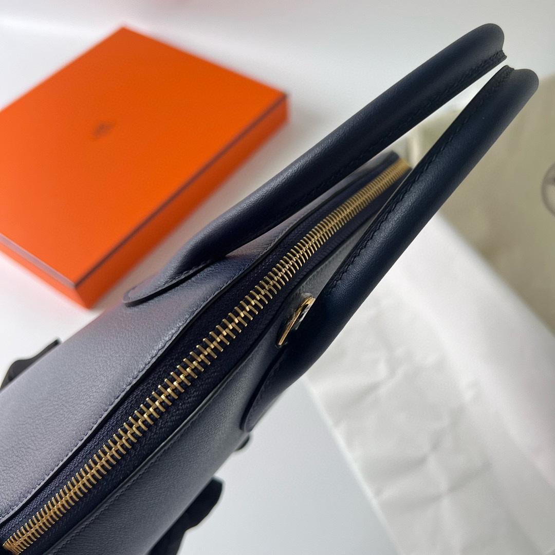 Hermès 1923 Bolide 25 Evercolor Bleu Saphir 寶石藍 內拼Bleu frida 弗裏達藍