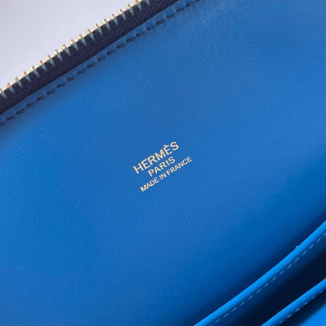 Hermès 1923 Bolide 25 Evercolor Bleu Saphir 寶石藍 內拼Bleu frida 弗裏達藍