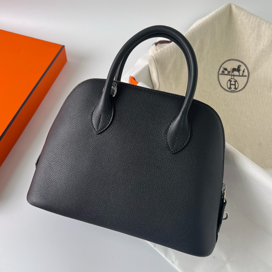 愛馬仕保齡球包價格 Hermès 1923 Bolide 25cm Evercolor CK89 Noir