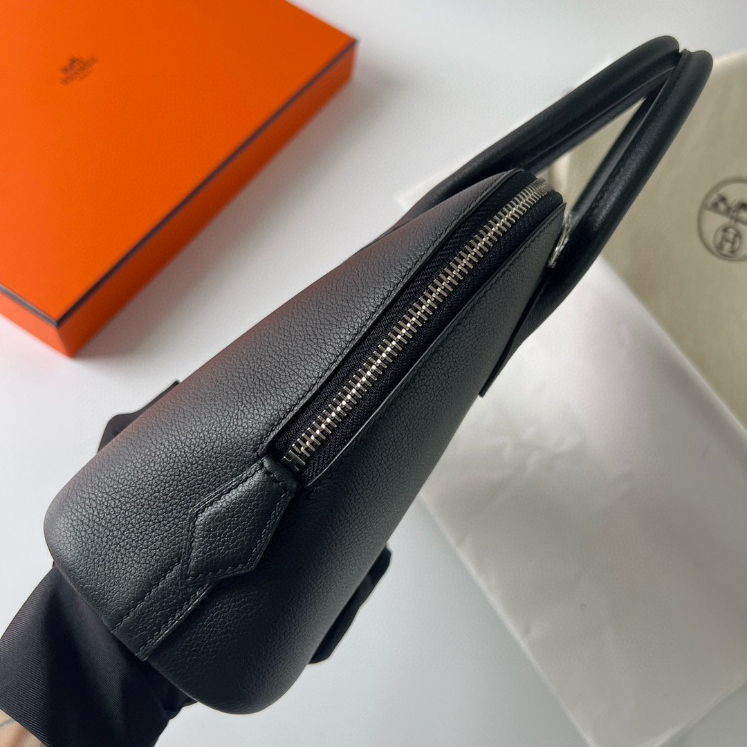 愛馬仕保齡球包價格 Hermès 1923 Bolide 25cm Evercolor CK89 Noir