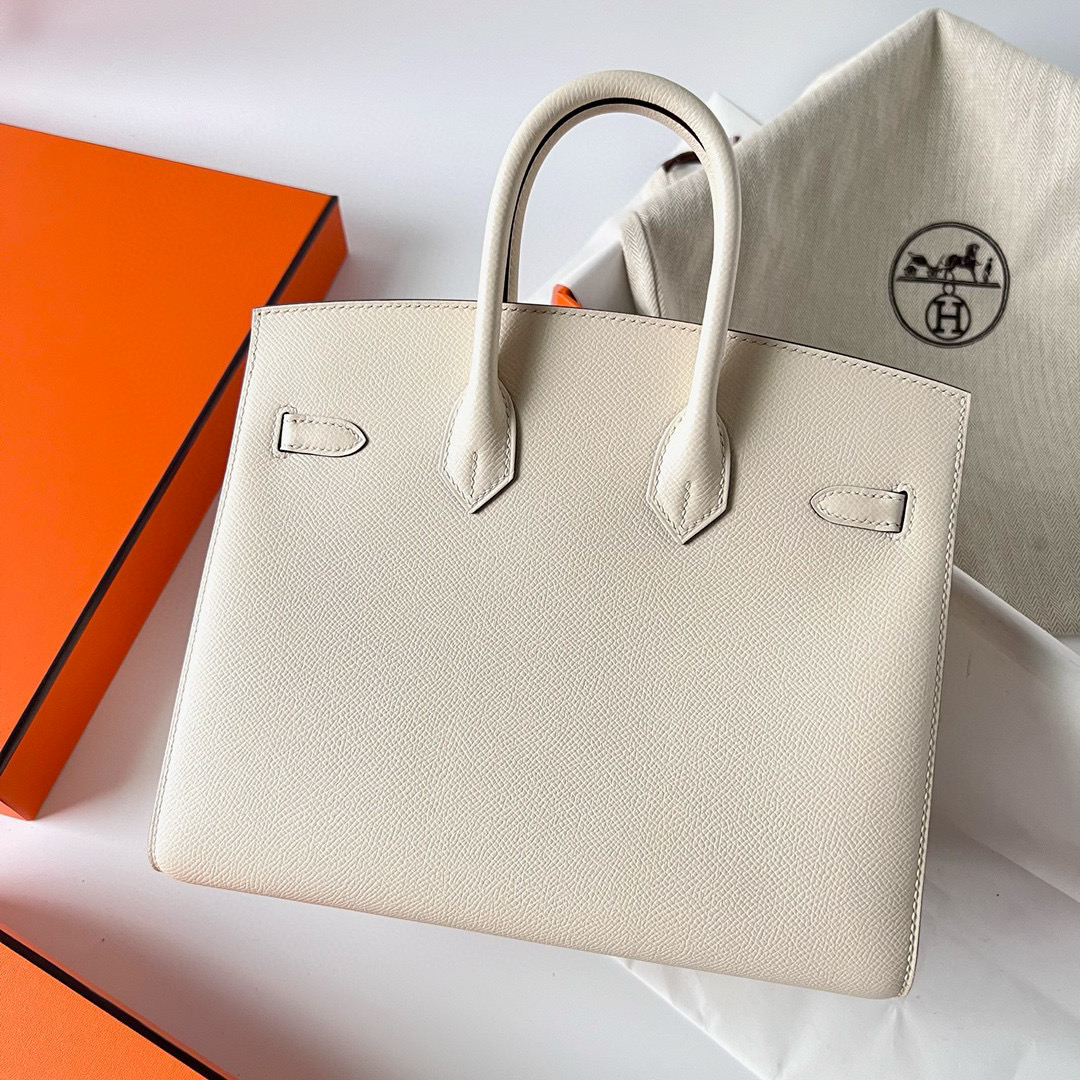 愛馬仕官方旗艦店 Hermès Birkin 25 Sellier Epsom Nata Rose Gold Hardware