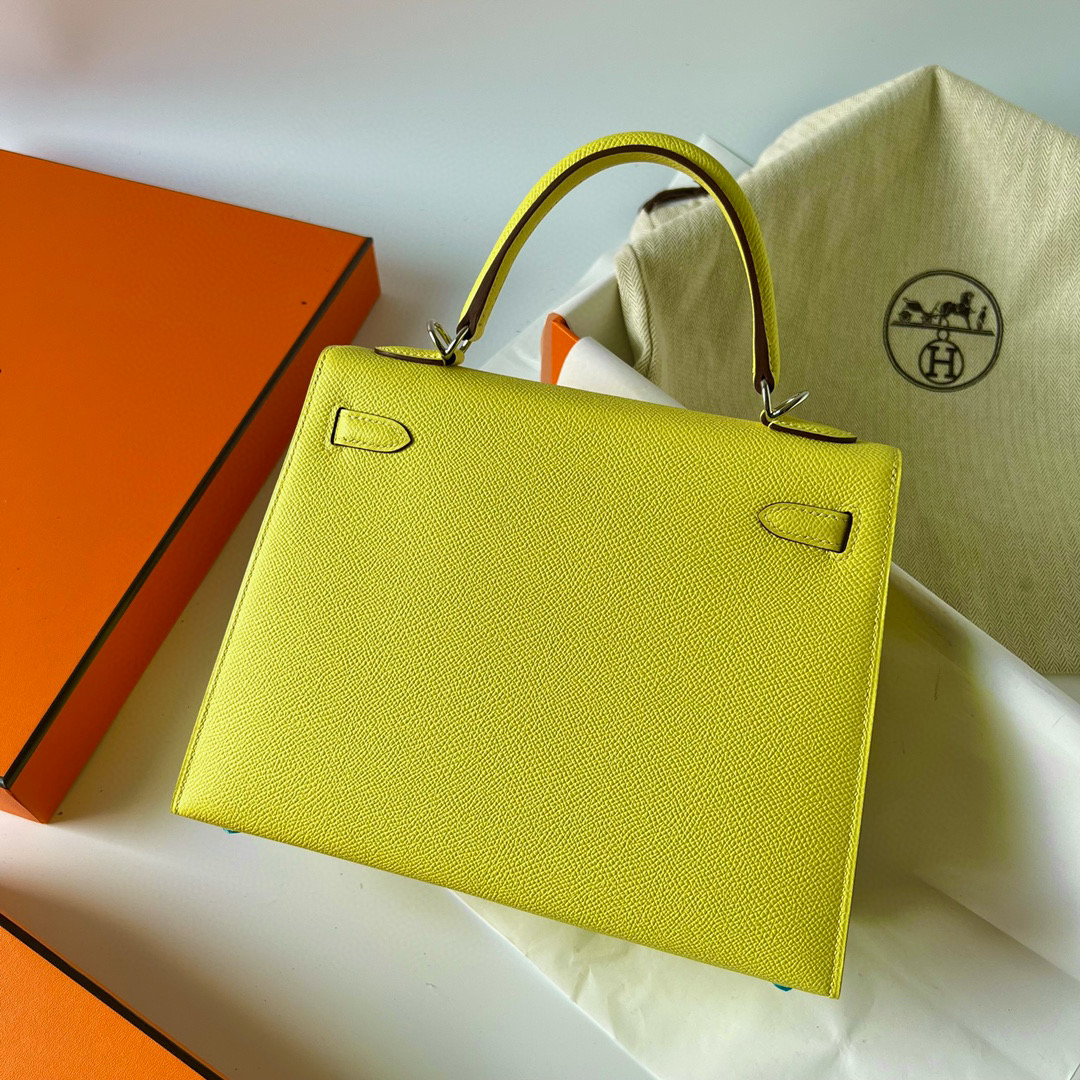 愛馬仕官美國官方網站 Hermès Kelly 25 Epsom 9R Lime 檸檬黃