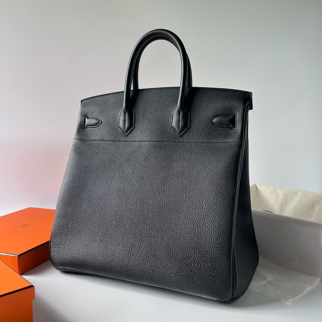 愛馬仕鉑金包圖 Hermès HAC Birkin 40 Black Noir Togo Palladium Hardware