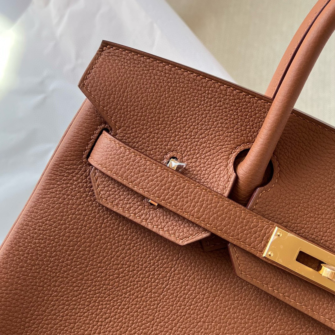 愛馬仕香港官方旗艦店 Hermès Birkin 30 Togo Gold 金棕色 縫線 金棕色 色線