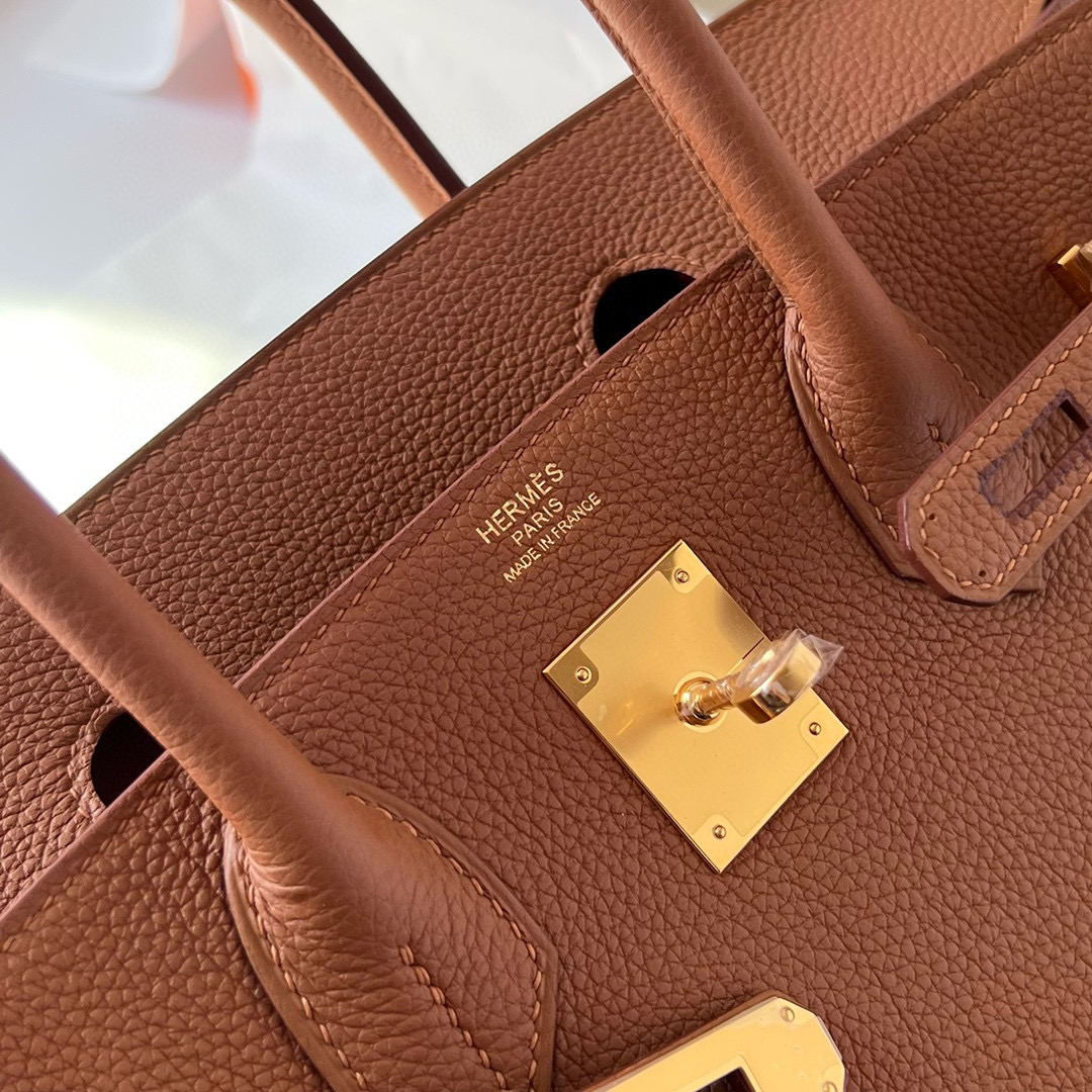 愛馬仕香港官方旗艦店 Hermès Birkin 30 Togo Gold 金棕色 縫線 金棕色 色線