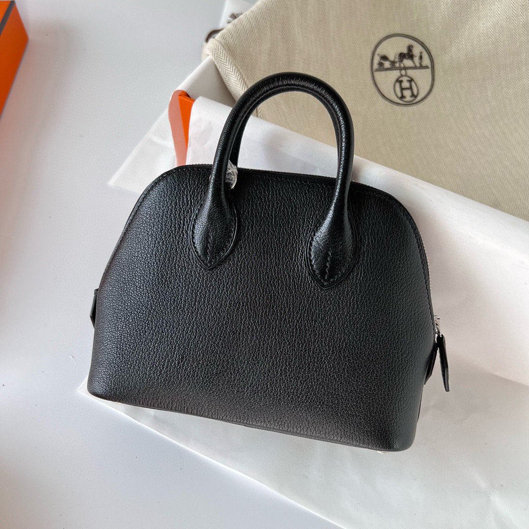 愛馬仕 Hermès 1923 Bolide Mini Chevre Noir Palladium Hardware