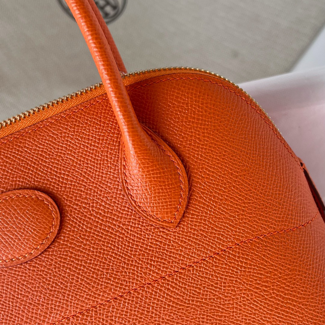 愛馬仕寶萊包真假辨別 Hermès Bolide 27 Epsom Orange Golden Hardware