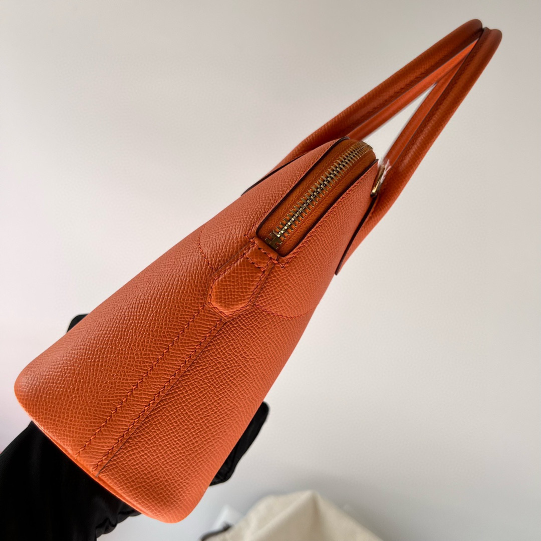 愛馬仕寶萊包真假辨別 Hermès Bolide 27 Epsom Orange Golden Hardware