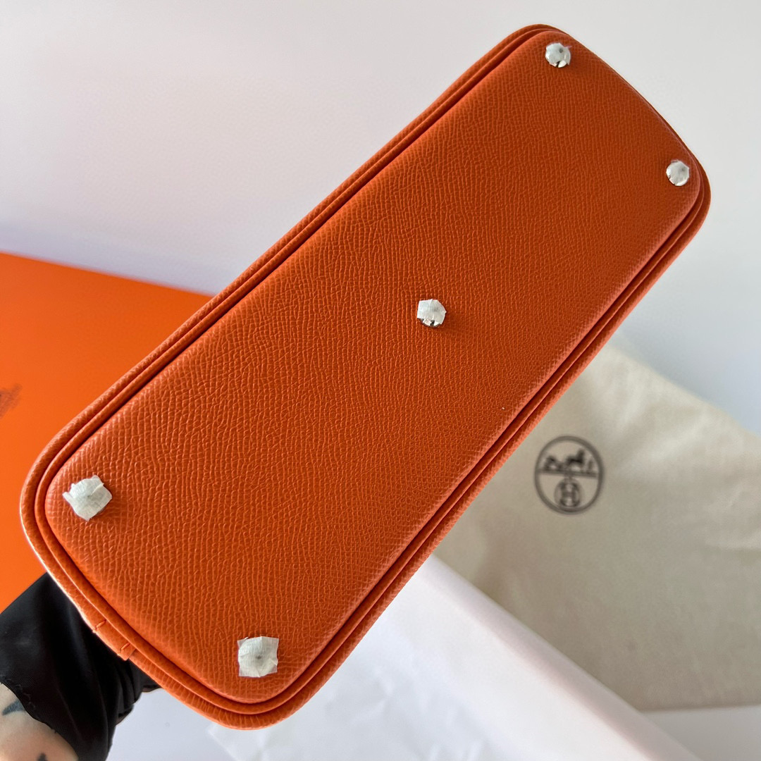 愛馬仕保齡球包實用嗎 Hermès Bolide 27 Epsom Orange 橙色 Silver Hardware