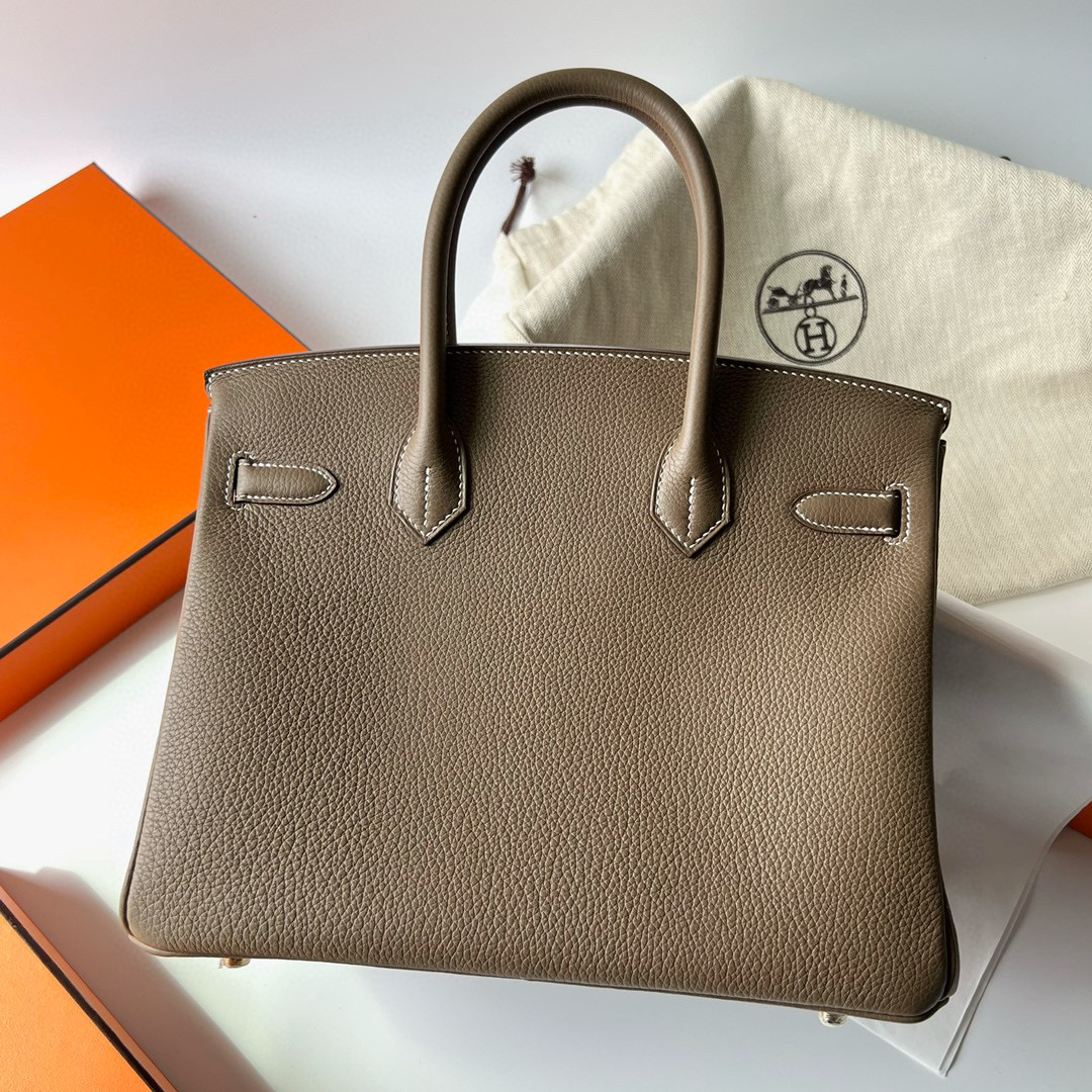 愛馬仕鉑金包開箱視頻 Hermès Birkin 30 Togo CC18 Etoupe 大象灰