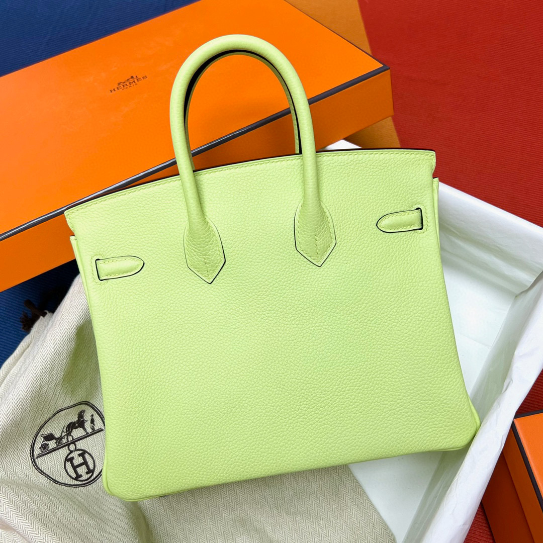 愛馬仕官方網女包 Hermes Birkin 25cm Bag Togo Y6 Vert Absinthe 苦艾酒綠