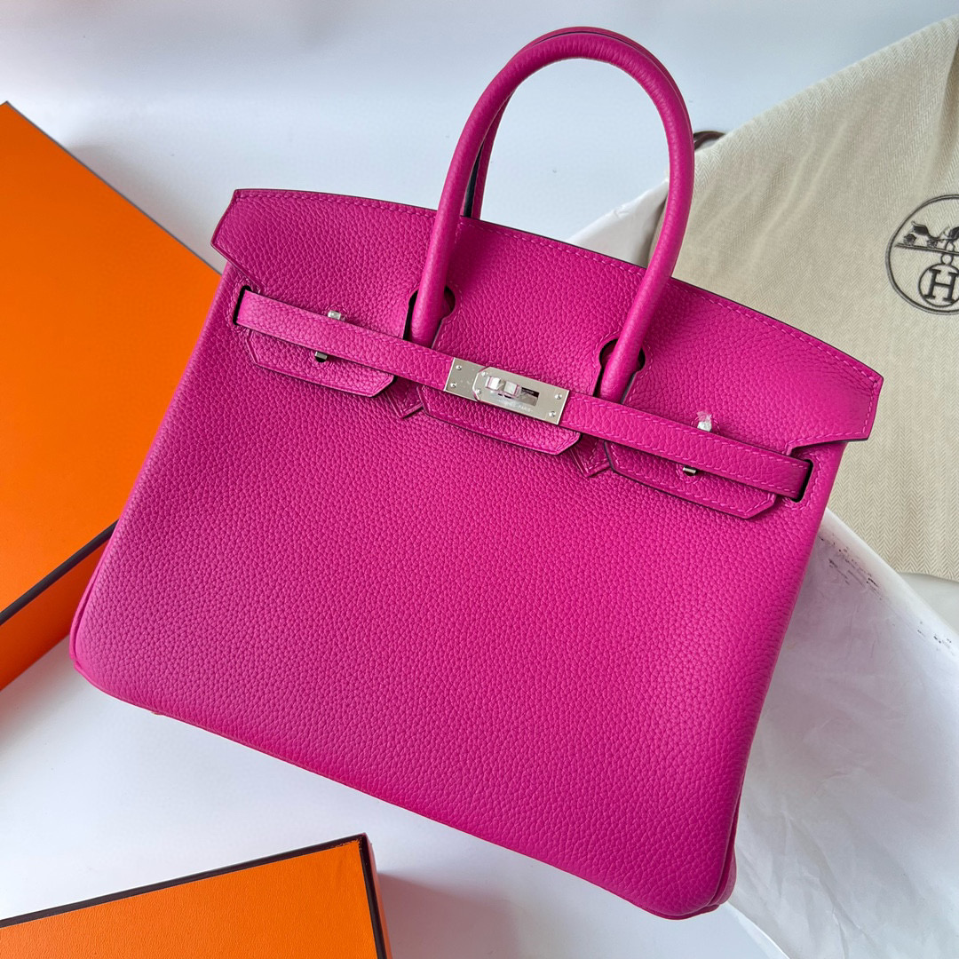 愛馬仕鉑金包的價格 Hermes Birkin 25 Togo L3 Rose Poupre 玫瑰紫 Silver Hardware