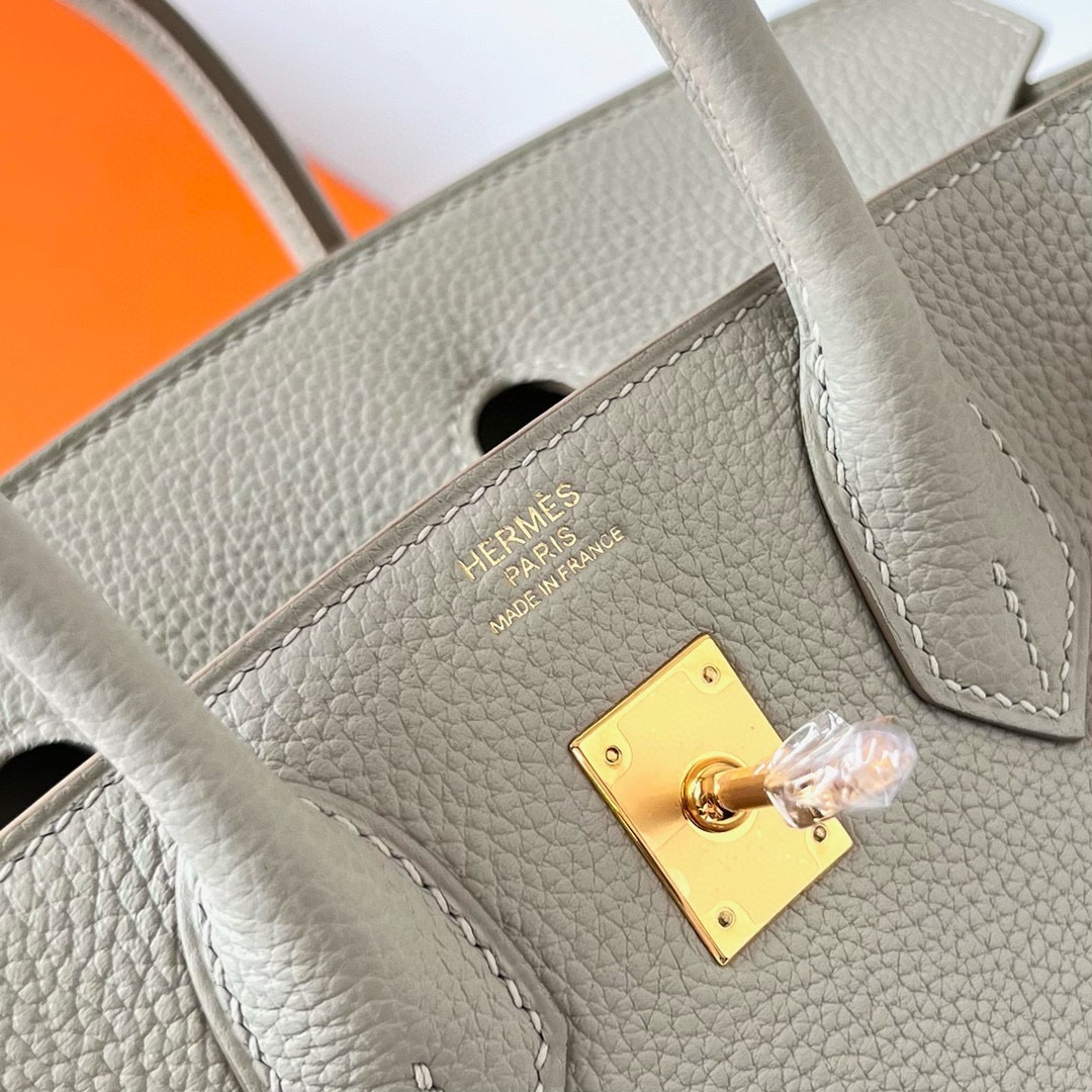 愛馬仕鉑金包為什麼那麼貴 Hermes Birkin 25 Togo Gris Perle 珍珠灰 gold hardware