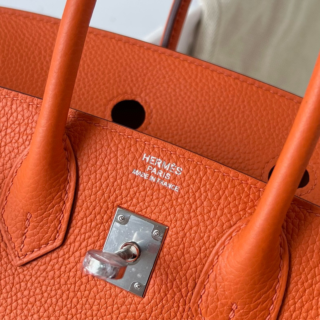 愛馬仕鉑金包售價突破10萬是真的嗎 Hermes Birkin 25 Togo Orange 橙色 PHW