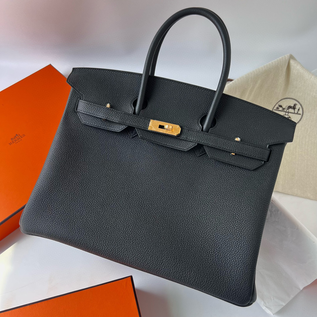 加拿大愛馬仕鉑金包價格與圖片 Hermes Birkin 35 Togo Noir 黑色 gold hardware