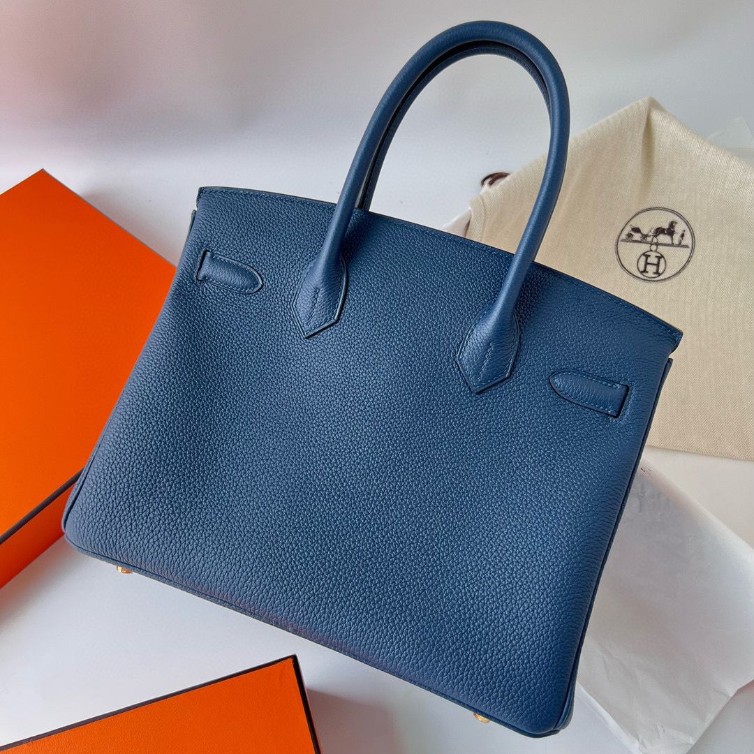 愛馬仕鉑金包刻印在哪裏 Hermes Price Birkin 30 Togo Deep Blue 深邃藍