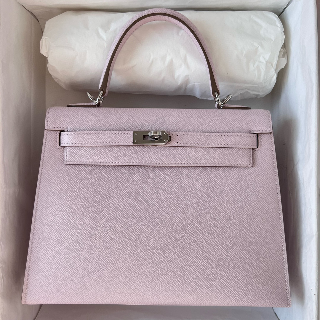 愛馬仕凱莉25最新顏色 Hermes Kelly 25 Epsom Mauve Pale 夢幻粉紫