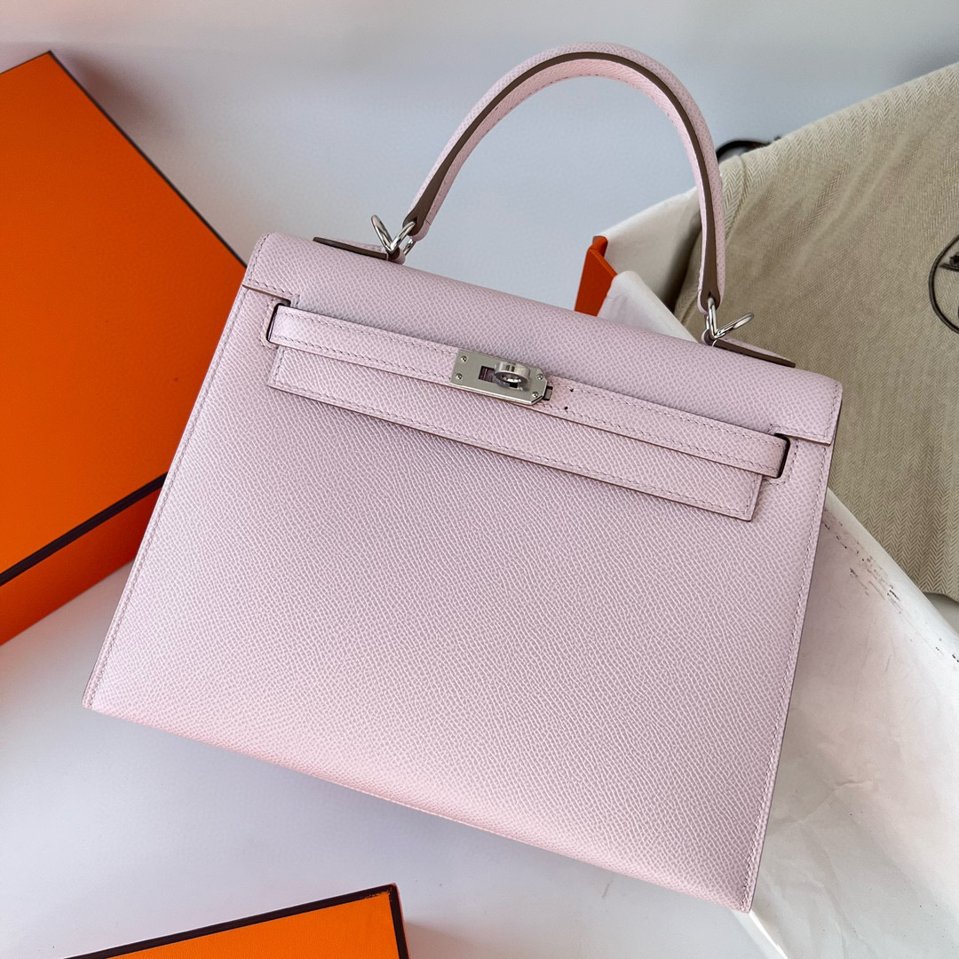 愛馬仕凱莉25最新顏色 Hermes Kelly 25 Epsom Mauve Pale 夢幻粉紫