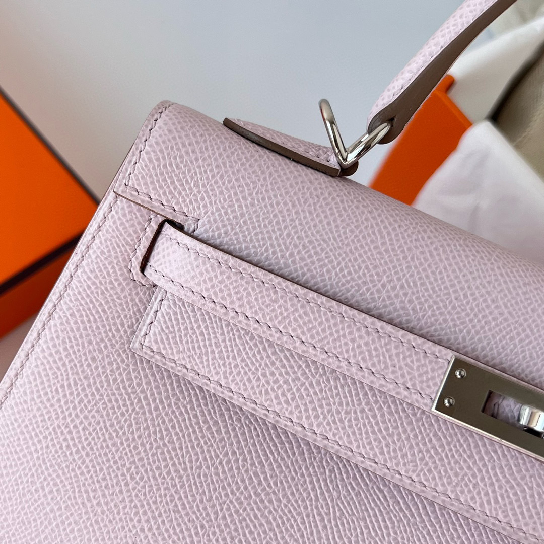 愛馬仕凱莉25最新顏色 Hermes Kelly 25 Epsom Mauve Pale 夢幻粉紫