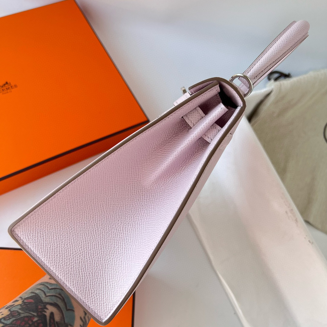 愛馬仕凱莉25最新顏色 Hermes Kelly 25 Epsom Mauve Pale 夢幻粉紫