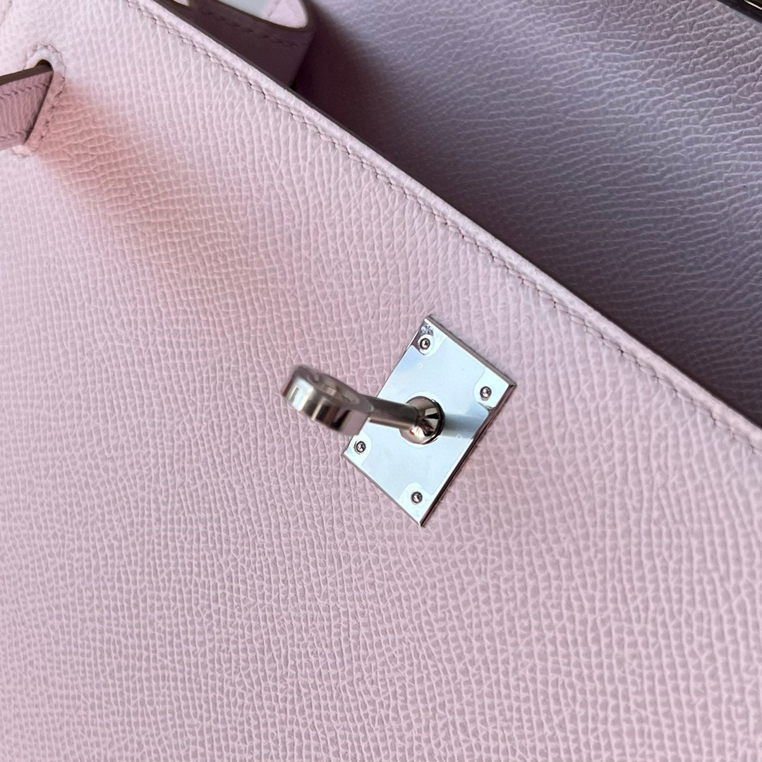 愛馬仕凱莉25最新顏色 Hermes Kelly 25 Epsom Mauve Pale 夢幻粉紫