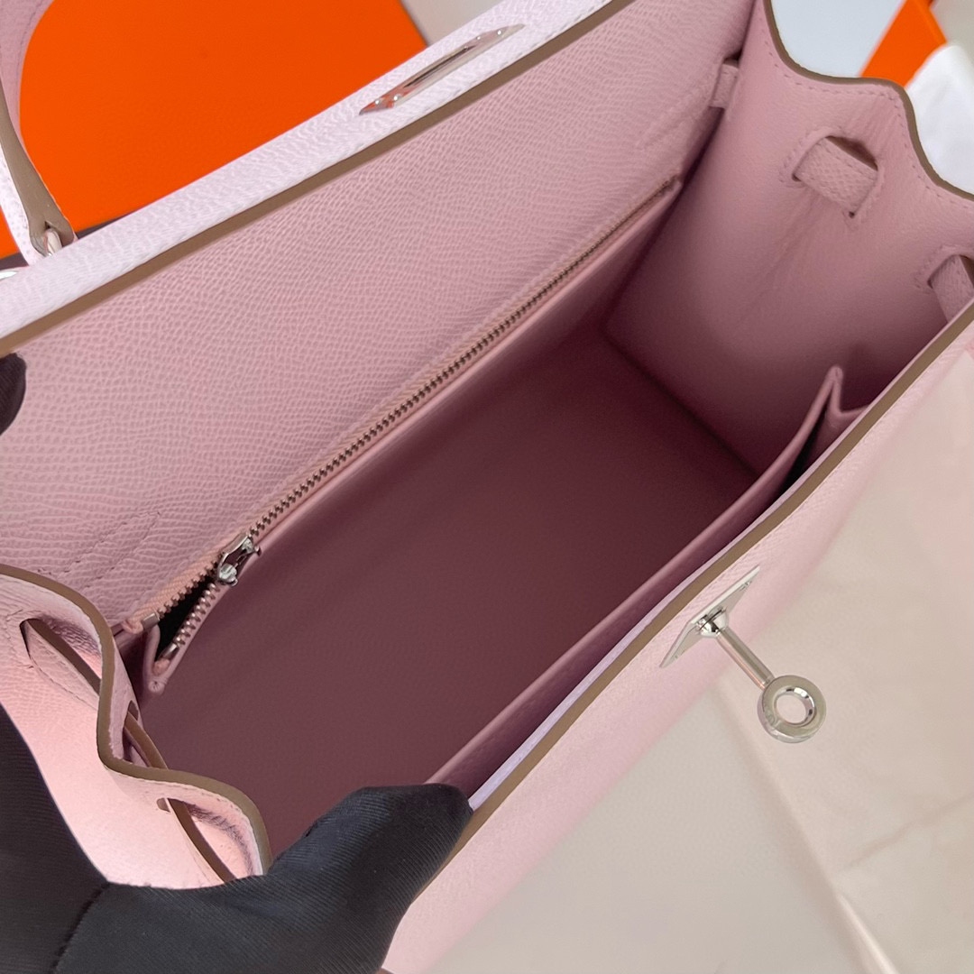 愛馬仕凱莉25最新顏色 Hermes Kelly 25 Epsom Mauve Pale 夢幻粉紫