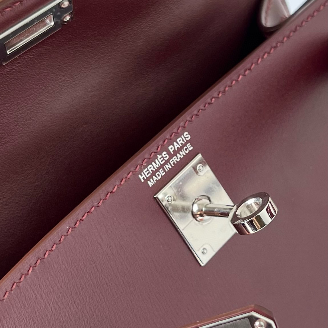 愛馬仕凱莉迷你多少錢 Hermes Kelly Mini II Boxcalf 波爾多酒紅 Bordeaux