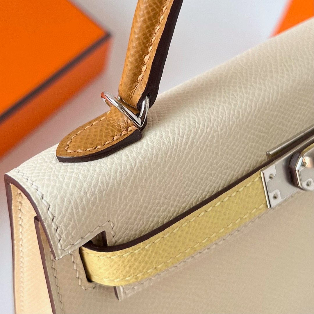 Hermes Kelly Mini II i2 Nata 奶油白 jaune poussin 小雞黃 sesame 芝麻色