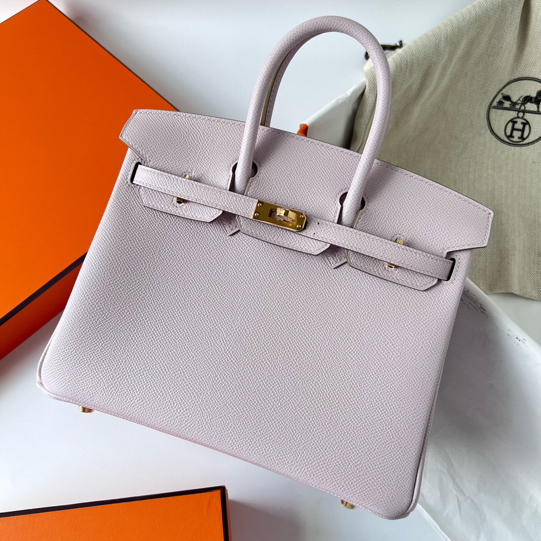 愛馬仕鉑金包有幾個尺寸 Hermes Birkin 25 Epsom Mauve Pale 夢幻粉紫